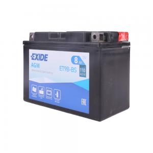 EXIDE ET9B-BS YT9B-BS MOTOSİKLET AKÜSÜ